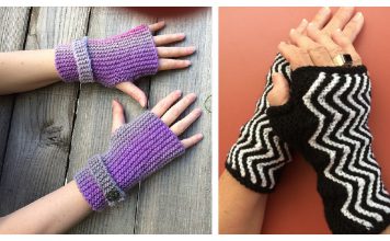 Garter Stitch Fingerless Mitts Free Knitting Pattern