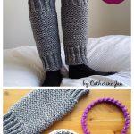 Garter Stitch Legwarmers Round Loom Knitting Free Pattern