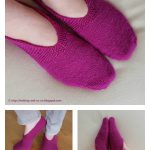 Geranium Slippers Free Knitting Pattern