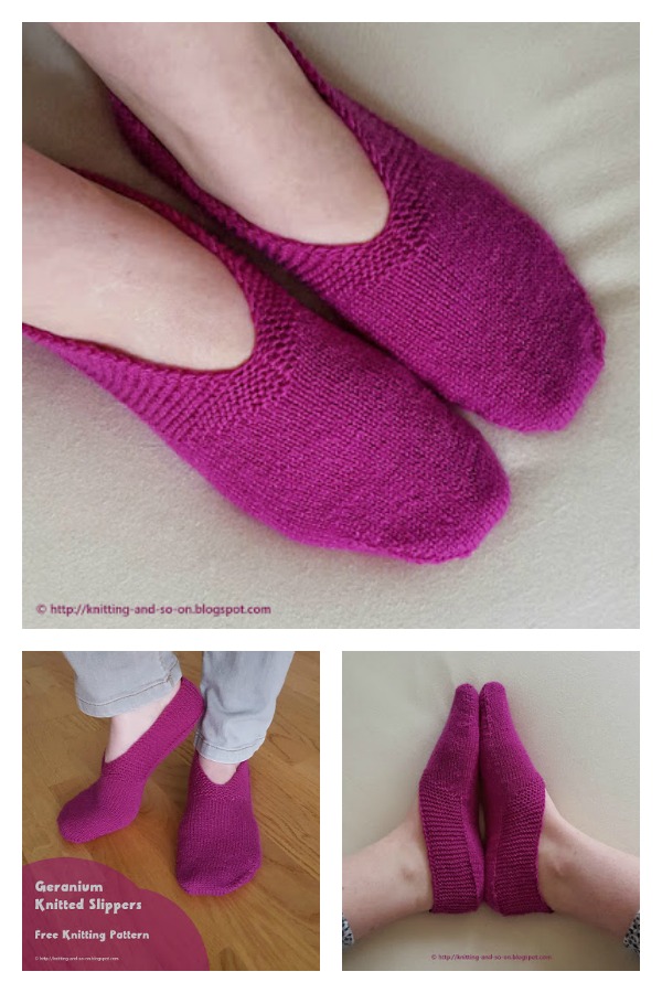 Slippers to Any Size Free Knitting Pattern and Video Tutorial