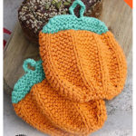 Pumpkin Pot Holder Free Knitting Pattern