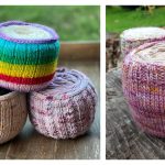 Yarn Cake Cozy Holder Free Knitting Pattern and Paid