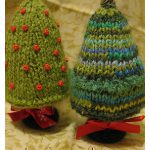 Christmas Cork Trees Free Knitting Pattern