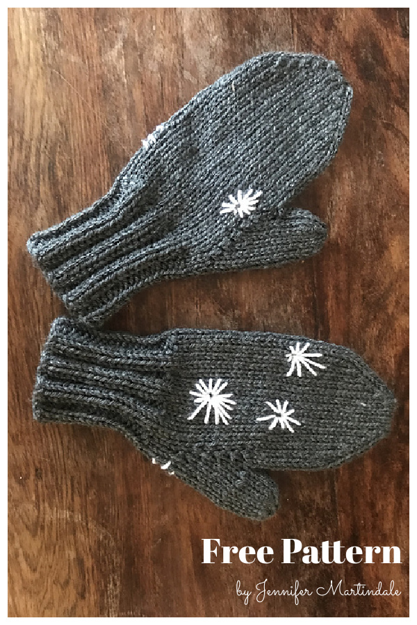 The World's Simplest Mittens Free Knitting Pattern