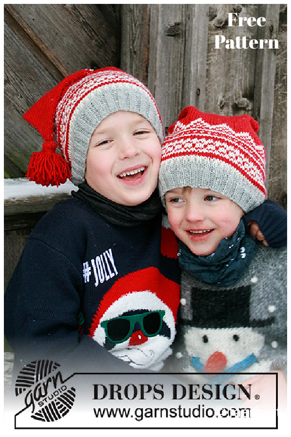 Christmas Lights Hat Free Knitting Pattern