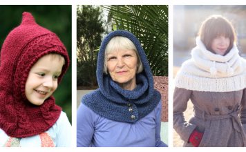 Hooded Cowl Knitting Patterns