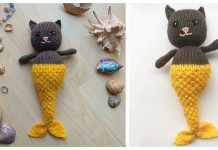 Mermaid Cat Free Knitting Pattern