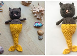 Mermaid Cat Free Knitting Pattern