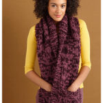 Pocketed October Scarf Free Knitting Pattern