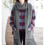 Pocketed Scarf Free Knitting Pattern