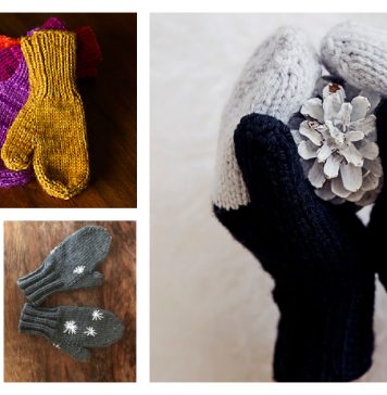 Simple Mittens Free Knitting Pattern
