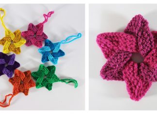 Woven Stars Free Knitting Pattern