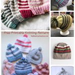 Simple Striped Hat Free Knitting Patterns