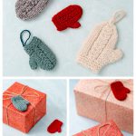 Christmas Mini Mitten Ornament Free Knitting Pattern