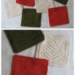 Christmas Tree Mug Rug Free Knitting Pattern
