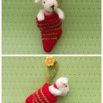 Dog in a Stock Knitting Pattern