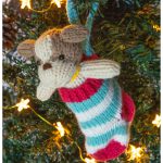 Dog in a Stocking Free Knitting Pattern
