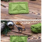 Easy Christmas Tree Coaster Free Knitting Pattern