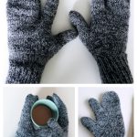Three Finger Gloves Free Knitting Pattern