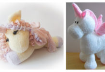 10+ Adorable Unicorn Toy Knitting Patterns