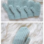 Broken Rib Stitch Mittens Free Knitting Pattern and Video Tutorial