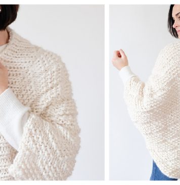 Embarker Cocoon Cardigan Free Knitting Pattern