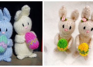 Mini Easter Bunny Free Knitting Pattern