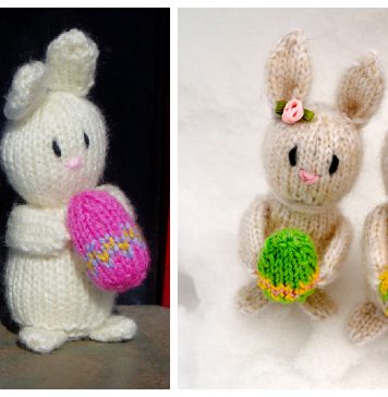 Mini Easter Bunny Free Knitting Pattern