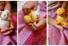 Mini-Reversible Duck to Bunny Free Knitting Pattern