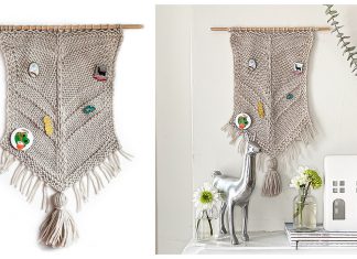 Pin Display Wall Hanging Free Knitting Pattern