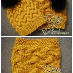 Sandy Cable Hat and Cowl Set Free Knitting Pattern