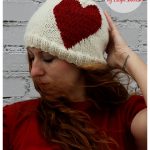 Big Heart Beanie Free Knitting Pattern