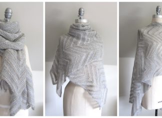 Chevron Lace Wrap Free Knitting Pattern