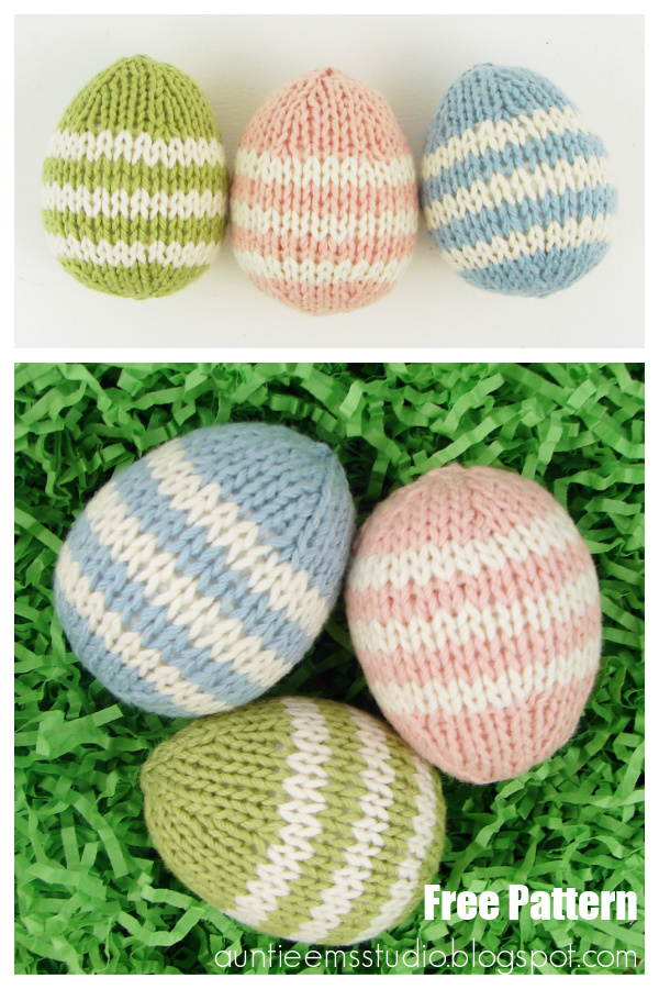 Easter Eggs Free Knitting Pattern