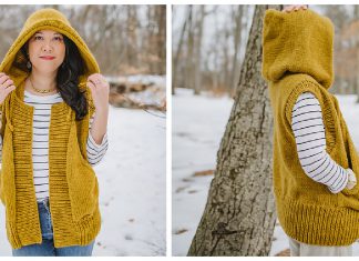 Hooded Vest Knitting Patterns