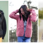 10+ Hoodie Cardigan Free Knitting Patterns