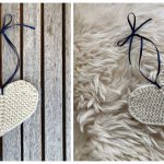 Rustic Little Flat Heart Free Knitting Pattern