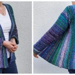 Sideways Cardigan Free Knitting Pattern