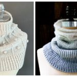 Simple Funnel Cowl Free Knitting Pattern