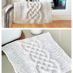 Celtic Cable Dishcloth Free Knitting Pattern