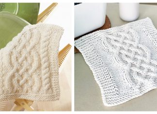 Celtic Cables Dishcloth Free Knitting Pattern
