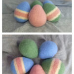 Felted Eggs Easter Decorations Free Knitting Pattern