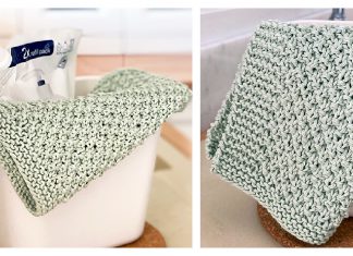 Irish Moss Stitch Dishcloth Free Knitting Pattern