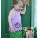 Posy Baby Halter Top Free Knitting Pattern