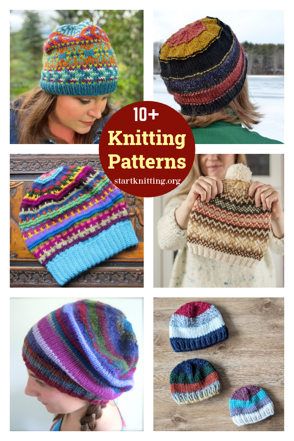 Stashbuster Slouch Hat Knitting Pattern