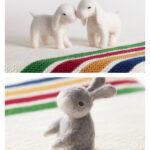 Baby Four Colour Blanket Knitting Pattern