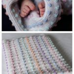 Bobble Stitch Baby Blanket Free Knitting Pattern