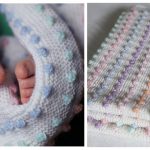 Bobble Stitch Baby Blanket Free Knitting Pattern