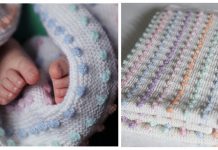 Bobble Stitch Baby Blanket Free Knitting Pattern