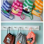 Buddy Bags Drawstring Backpack Free Knitting Pattern